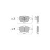 Pastilhas de travão dianteiras GT2i Club para FORD Mondeo V Sedan (CD) / Fusion 2.0 EcoBoost 4x4 244hp 2012-09-01-01-
