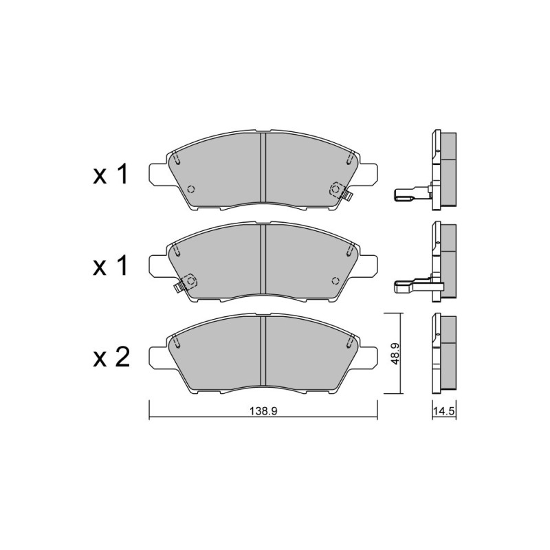 Pastilhas de travão dianteiras GT2i Club para NISSAN Note II (E12) 1.6 NISMO S 141bhp 2012-08-01-Array