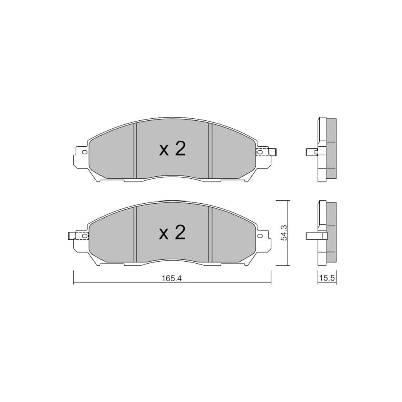 Pastilhas de travão dianteiras GT2i Club para NISSAN Leaf (ZE1) Elétrico 218hp 2017-08-01-Array
