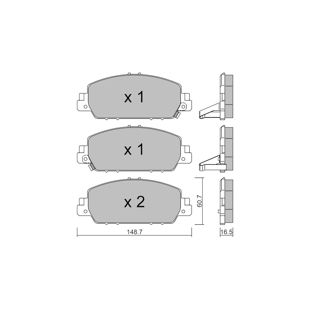 Pastilhas de travão dianteiras GT2i Club para HONDA HR-V II (RU) 1.5 i-VTEC (RU1) 183bhp 2014-11-01-Array
