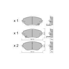 Pastillas de freno delanteras GT2i Club para TOYOTA C-HR II (_X2_, _H2_) 200t (AGL20_) 238cv 2023-10-01-
