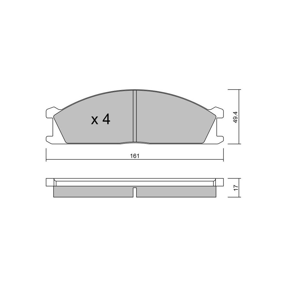 Pastillas de freno delanteras GT2i Club para NISSAN Terrano I (WD21)/ Pathfinder 3.0 i 4WD 149cv 1986-01-01-1996-02-01Array