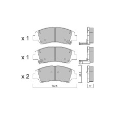 Pastilhas de travão dianteiras GT2i Club para HYUNDAI i10 III (AC3, AI3) 1.6 GDI Hybrid 142bhp 2019-09-01-