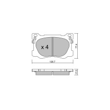 Pastillas de freno delanteras GT2i Club para HYUNDAI Genesis II (DH) 3.8 GDI 335cv 2014-03-01-