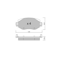 Pastillas de freno delanteras GT2i Club para RENAULT Megane IV Grandtour (K9A/M/N_) 1.6 TCe 200 200cv 2016-04-01-