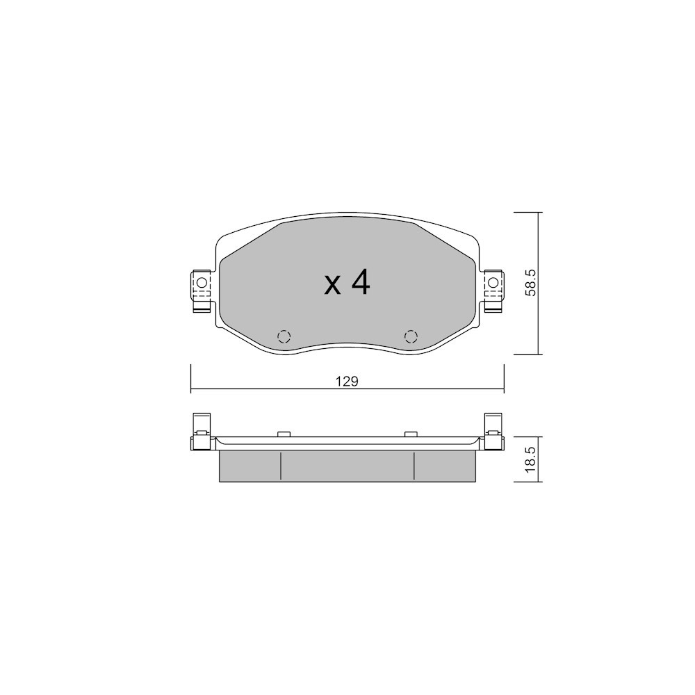 Pastilhas de travão dianteiras GT2i Club para RENAULT Megane IV Grandtour (K9A/M/N_) 1.6 TCe 200 200hp 2016-04-01-Array