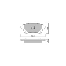 Pastilhas de travão traseiras GT2i Club para RENAULT Espace V (JR_) 1.8 RS TCe 280 (B9M6) 279hp 2015-02-01-2023-03-01