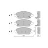 Pastilhas de travão dianteiras GT2i Club para OPEL Karl (C16) 1.4 (68) 101hp 2015-01-01-01-