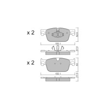 Pastillas de freno delanteras GT2i Club para VOLVO S60 III (224) B4 Mild-Hybrid 198cv 2019-02-01-