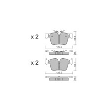 Pastillas de freno traseras GT2i Club para VOLVO V90 II SW (235) T8 Plug-in Hybrid AWD 463cv 2016-03-01-