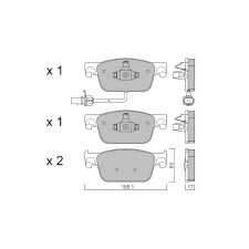 Pastilhas de travão dianteiras GT2i Club para AUDI A4 V Avant (8W5, 8WD, B9) RS4 quattro 451hp 2015-08-01-