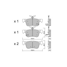 Pastilhas de Freio Traseiras GT2i Club para HONDA Civic X Sedan (FC_) 2.0 Type/R 331hp 2015-09-01-
