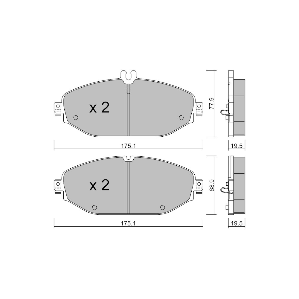 Pastillas de freno delanteras GT2i Club para MERCEDES BENZ CLS (C257) E 500 (212.073) 408cv 2017-12-01-Array