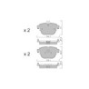 Pastillas de freno traseras GT2i Club para MERCEDES BENZ CLS (C257) AMG 63 4-matic+ (253.988) 476cv 2017-12-01-