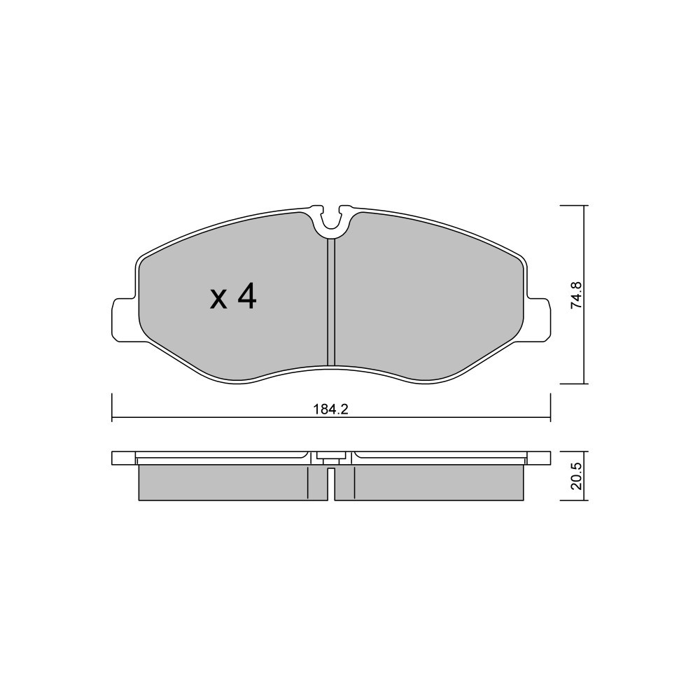 Pastillas de freno delanteras GT2i Club para MERCEDES BENZ Classe V II (W447) V 250 (447.813, 447.815) 211cv 2014-03-01-Array