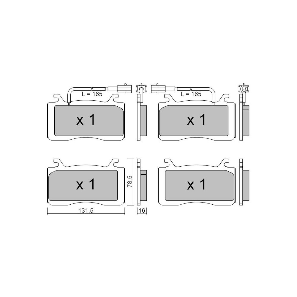 Pastilhas de travão dianteiras GT2i Club para ALFA ROMEO Stelvio (949) 2.0i Q4 2016- Pinças de travão BremboArray