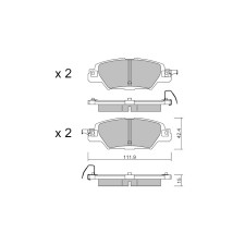 Pastilhas de travão traseiras GT2i Club para MAZDA CX-5 II (KF) 2.5 AWD 232hp 2016-11-01-