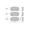 Pastilhas de travão dianteiras GT2i Club para HYUNDAI Veloster II (JS) 2.0 T-GDi 275hp 2018-01-01-01-