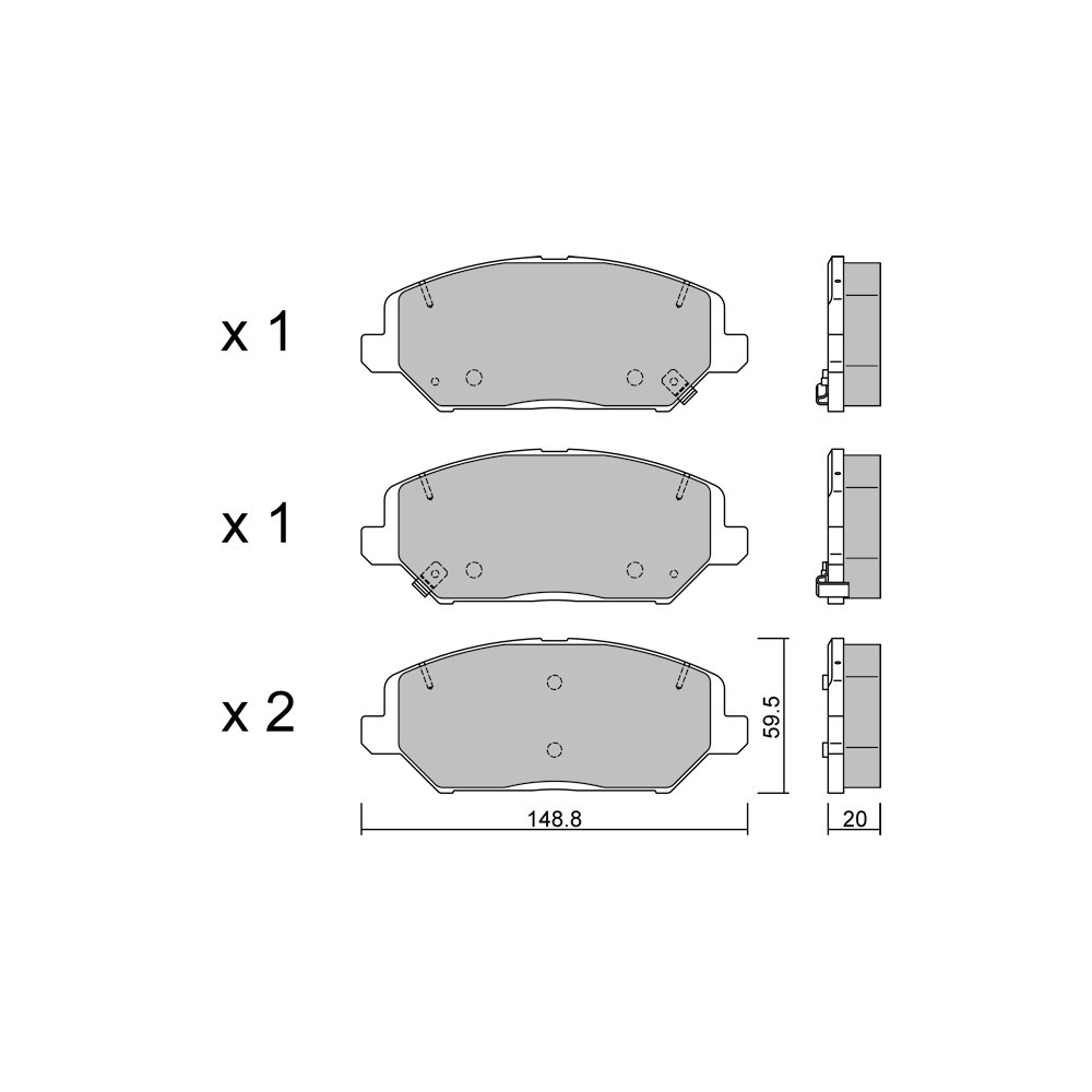 Pastilhas de travão dianteiras GT2i Club para HYUNDAI Veloster II (JS) 2.0 T-GDi 275hp 2018-01-01-01-Array