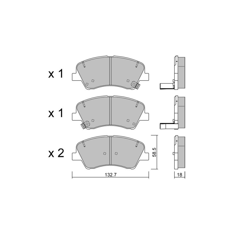 Pastilhas de travão dianteiras GT2i Club para KIA Stonic (YB) 2.0 T-GDi 256hp 2017-07-01-Array