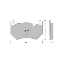 Pastilhas de travão dianteiras GT2i Club para AUDI Q5 II (FYB, FYG) 50 TFSI e QUATTRO 266 cv 2016-06-01-