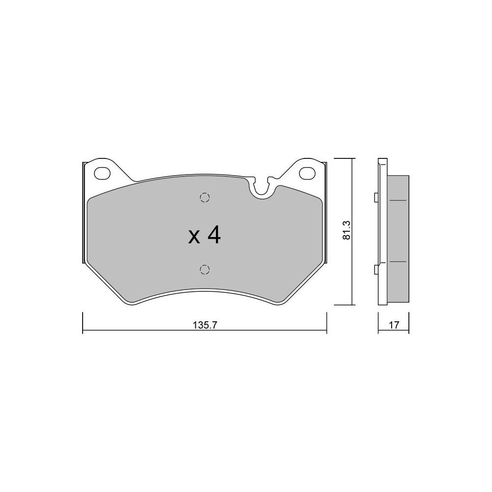 Pastilhas de travão dianteiras GT2i Club para AUDI Q5 II (FYB, FYG) 50 TFSI e QUATTRO 266 cv 2016-06-01-Array