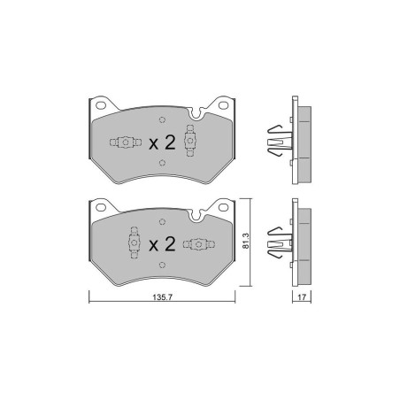 Pastillas de freno delanteras GT2i Club para AUDI Q5 II Sportback (FYT) 3.6 FSI 281cv 2020-11-01-