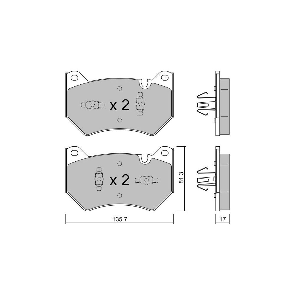Pastillas de freno delanteras GT2i Club para AUDI Q5 II Sportback (FYT) 3.6 FSI 281cv 2020-11-01-Array