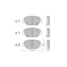 Pastillas de freno delanteras GT2i Club para OPEL Insignia B Sports Tourer (Z18) 2.0 CDTi 4x4 (68) 210cv 2017-03-01-