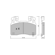 Pastilhas de Freio Dianteiras GT2i Club para OPEL Insignia B Sports Tourer (Z18) P85 422hp 2017-03-01-01-