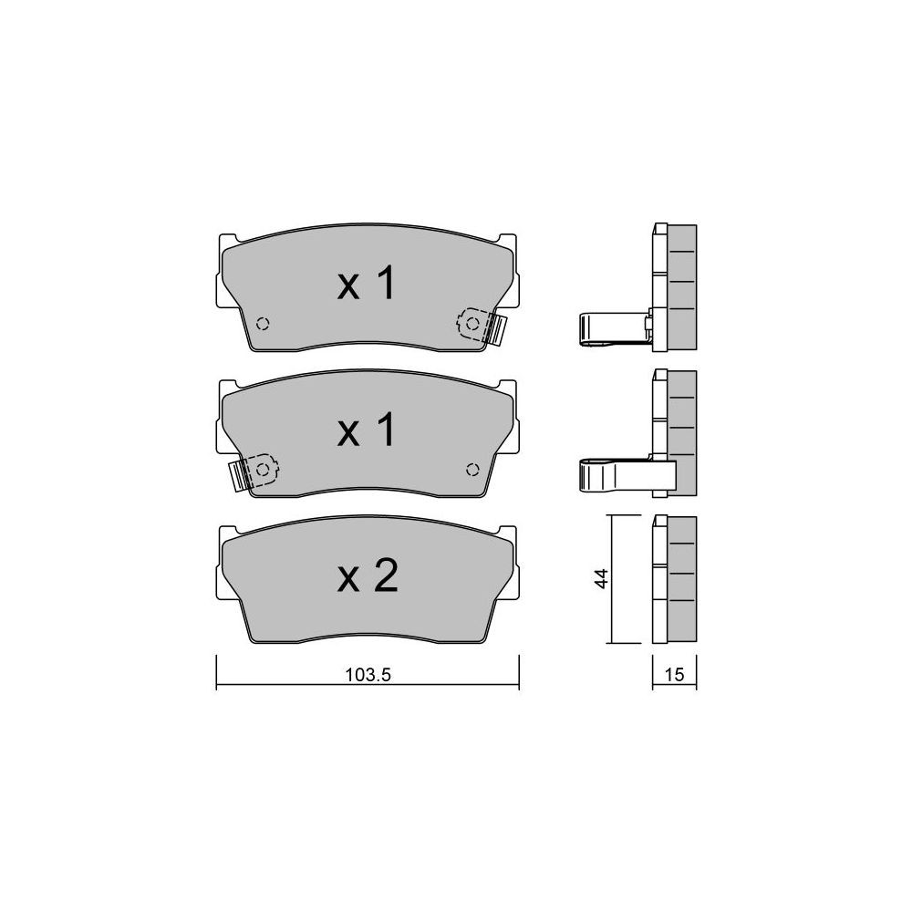 Pastillas de freno delanteras GT2i Club para SUZUKI X-90 (EL) 1.5 (68) 141cv 1995-09-01-1997-12-01Array