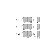 Pastilhas de Freio Traseiras GT2i Club para OPEL Insignia B Country Tourer (Z18) 1.6 Turbo (68) 200hp 2017-06-01-