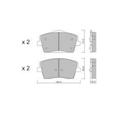 Pastillas de freno delanteras GT2i Club para VOLVO XC40 (536) T5 AWD 248cv 2017-10-01-