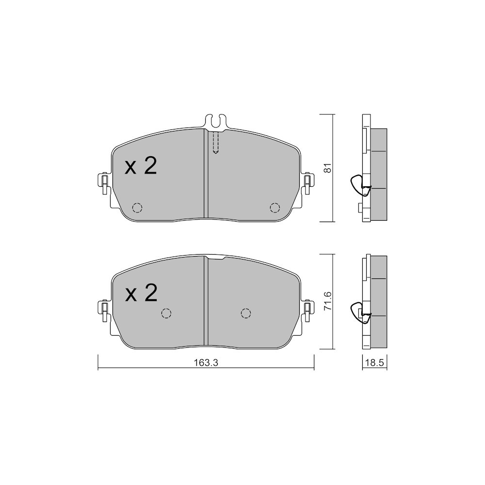 Pastillas de freno delanteras GT2i Club para MERCEDES BENZ Classe GLA II (H247) GLE 350 e 4-matic (167.154) 334cv 2020-02-01-Array