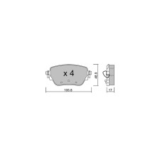 Pastilhas de travão traseiras GT2i Club para MERCEDES BENZ CLA II (C118) CLA 220 d 4-matic (118.315) 191bhp 2019-03-01-