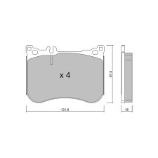 Pastilhas de travão dianteiras GT2i Club para MERCEDES BENZ Classe S VII (W222, V222, X222) 63 AMG (209.377) 482bhp 2013-05-01-