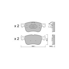 Pastillas de freno delanteras GT2i Club para FORD Puma II (J2K) 2.0 T-GDi (JL72, JL74) 271cv 2019-09-01-