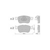 Pastilhas de travão dianteiras GT2i Club para FORD Puma II (J2K) 2.0 T-GDi (JL72, JL74) 271bhp 2019-09-01-