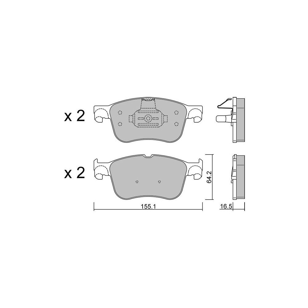Pastillas de freno delanteras GT2i Club para FORD Puma II (J2K) 2.0 T-GDi (JL72, JL74) 271cv 2019-09-01-Array