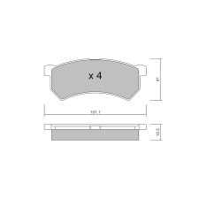 Pastillas de freno delanteras GT2i Club para RENAULT Kwid (BW_) 1.0 TCe 100 (B7MT) 101cv 2015-09-01-