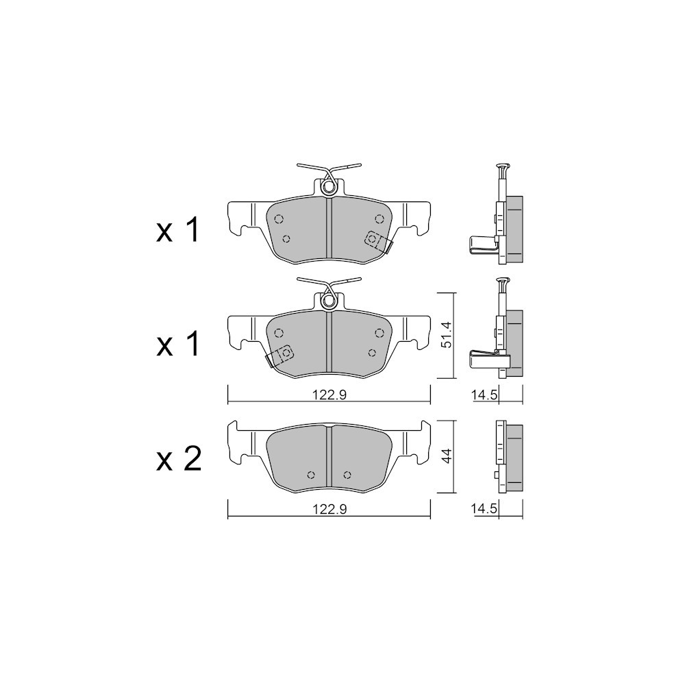 Pastillas de freno traseras GT2i Club para MAZDA CX-30 (DM) 2.5 SKYACTIV-G 195cv 2019-07-01-Array