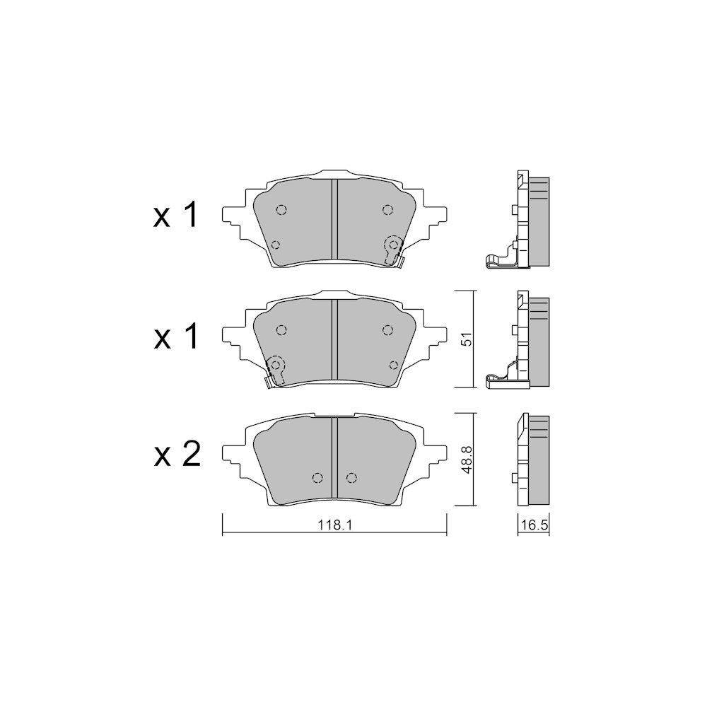 Pastillas de freno traseras GT2i Club para TOYOTA Yaris V (_P21_, _PA1_, _PH1_) 300e (KMA10) 204cv 2020-02-01-Array