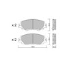 Pastilhas de travão dianteiras GT2i Club para TOYOTA Corolla XI Hatchback (_E21_) / Auris 2.0 Hybrid (MZEH12) 184hp 2018-10-01-