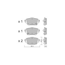 Pastilhas de travão traseiras GT2i Club para TOYOTA C-HR II (_X2_, _H2_) PHEV 223bhp 2023-10-01-