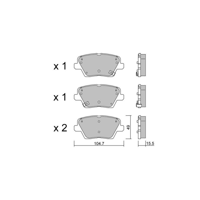 Pastilhas de travão traseiras GT2i Club para HYUNDAI Veloster II (JS) 2.0 T-GDi 275hp 2018-01-01-01-Array