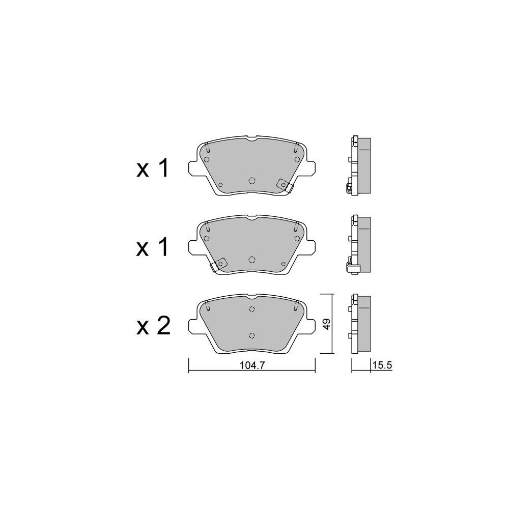 Pastillas de freno traseras GT2i Club para HYUNDAI Veloster II (JS) 2.0 T-GDi 275cv 2018-01-01-Array