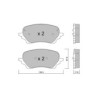 Pastilhas de travão dianteiras GT2i Club GT2i Club para FORD Puma II (J2K) 1.0 EcoBoost mHEV 155hp 2019-09-01-01-