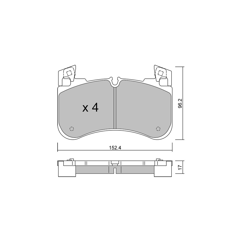 Pastillas de freno delanteras GT2i Club para LAND ROVER Range Rover IV (L405) 2.0 PHEV 4x4 404cv 2012-08-01-Array