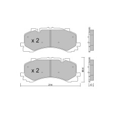 Pastilhas de travão dianteiras GT2i Club para AUDI Q7 II (4MB, 4MG) S8 Mild Hybrid quattro 572hp 2015-01-01-01-