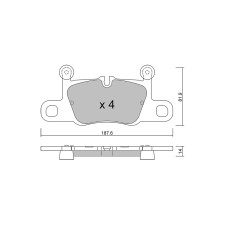 Pastillas de freno traseras GT2i Club para PORSCHE Taycan (Y1A) Turbo S 762cv 2019-05-01-